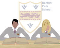 &copy; Benton Park School - desktop 3